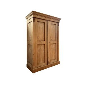 IS-133-AR Antique Ash-Veneered armoire – angled view