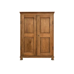 IS-134-AR Antique Solid Oak Wardrobe, Central Europe, Late 19th – Early 20th Century – front view