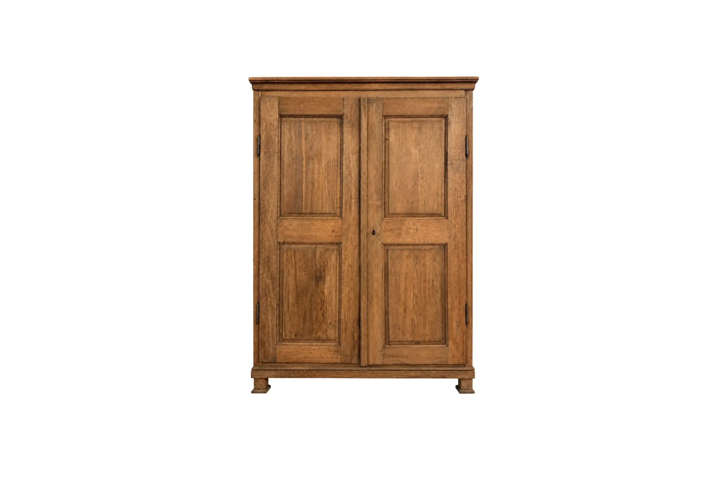 IS-134-AR Antique Solid Oak Wardrobe, Central Europe, Late 19th – Early 20th Century – front view