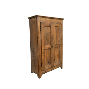 IS-135-AR Mid-18th Century Walnut Pantry Cabinet – angled view