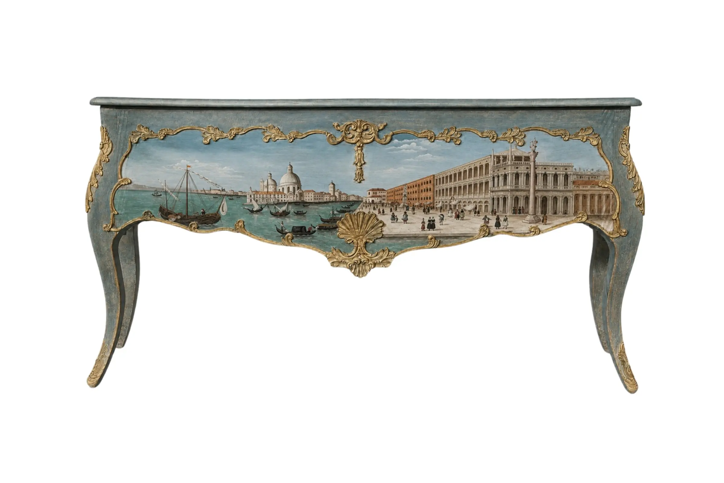 IS-144-CL Hand-Painted Venetian Console Table – front view