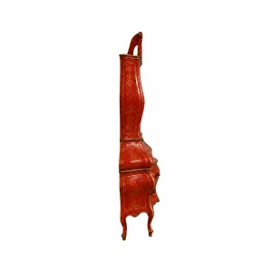 IS-146-TR Venetian-Style Pompeian Red Trumeau Secretary – side profile